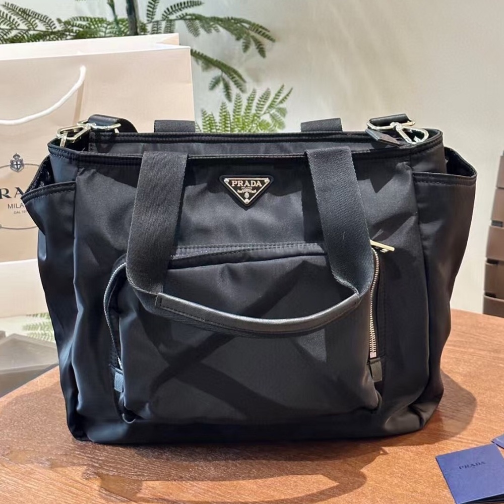 Prada Black Nylon Computer Bag - image 1